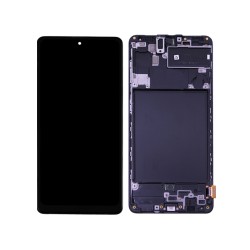 Touch+Display+Frame Samsung Galaxy A71 2020/A715 Service Pack Black